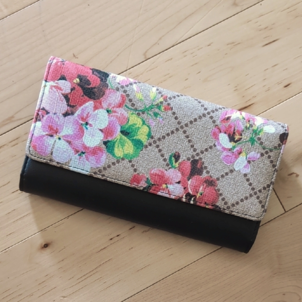 Designer Inspired Floral Wallet